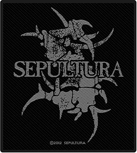 Sepultura Logo Unisex Patch Standard 100% Polyester Band-Merch, Bands von Sepultura