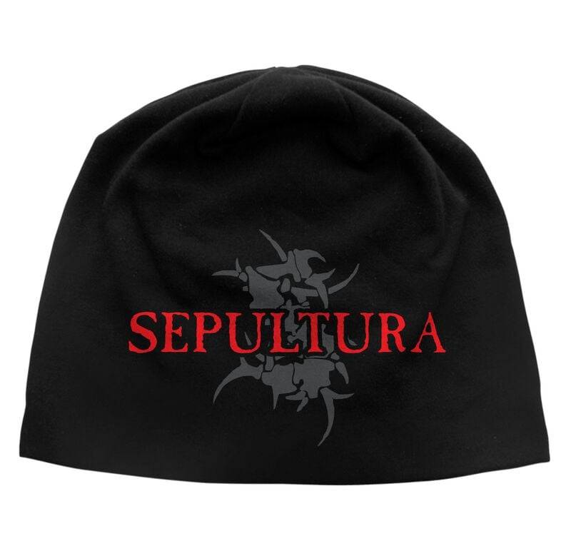 Sepultura Mütze - Logo & Tribals - schwarz  - Lizenziertes Merchandise! von Sepultura