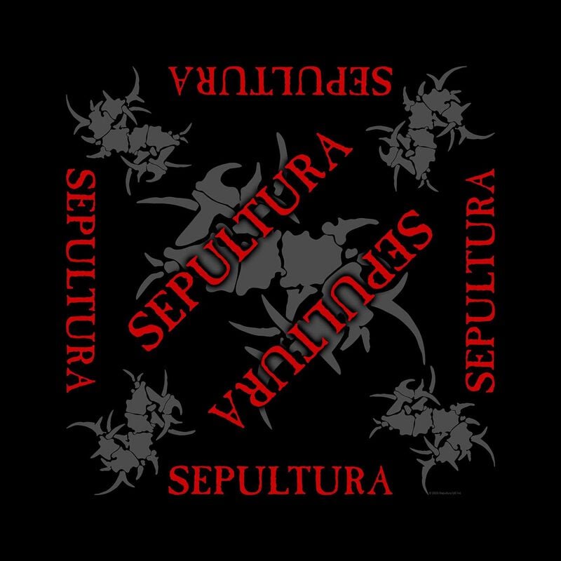 Sepultura Tuch - Logo - schwarz  - Lizenziertes Merchandise! von Sepultura