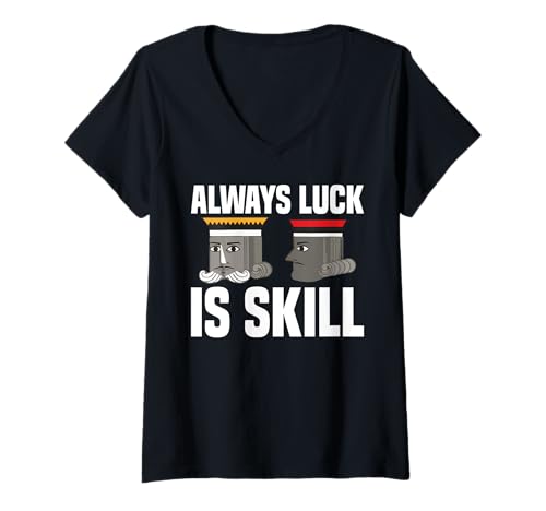 Damen Sequence Player Tournament Always Kartenspiel Sequenz T-Shirt mit V-Ausschnitt Damen Sequence Player Tournament Always Kartenspiel Sequenz T-Shirt mit V-Ausschnitt von Sequence Card Game Outfit For Sequence Game Fans
