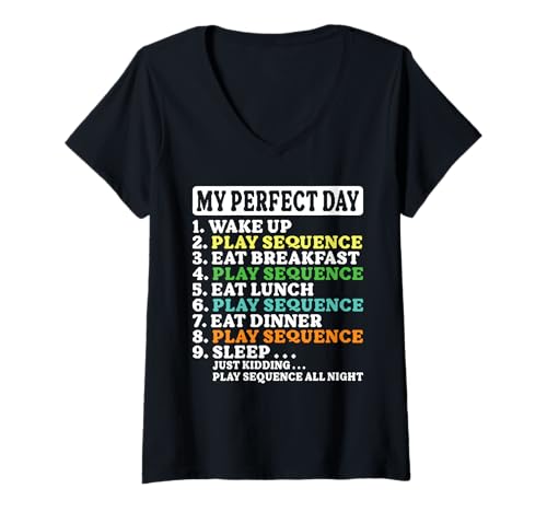 Damen Squence Kartenspiel Lover Legend Turnier Sequence Player T-Shirt mit V-Ausschnitt Damen Squence Kartenspiel Lover Legend Turnier Sequence Player T-Shirt mit V-Ausschnitt von Sequence Card Game Outfit For Sequence Game Fans