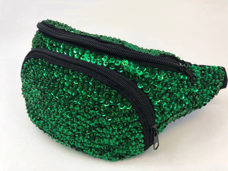 Grüner Pailletten Fanny Pack Grüner Pailletten Fanny Pack von SequinKing
