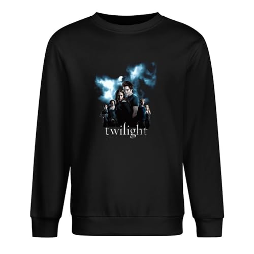 Twilight New Moon Movie Twilight Shirt Robert Pattinson Men's Long Sleeve Crewneck 100% Cotton Pullover Sweatshirts Black M von Será