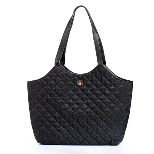 Serapha.Silk Handtasche Damen Umhängetasche, Schwarz Tasche Damen, Gesteppte Shopper Tasche Damen, Puffer Bag Schultertasche Damen, Tote Bag Geschenke Für Frauen von Serapha.Silk