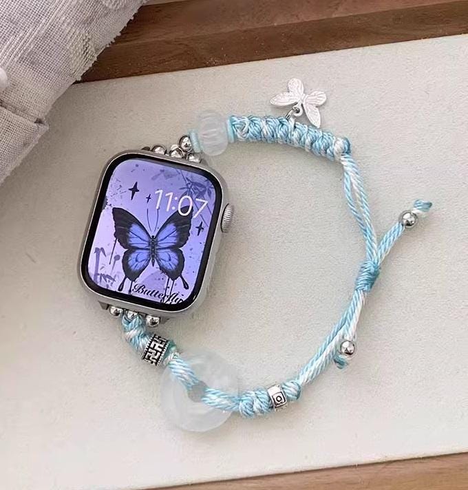 Summer Crystal Butterfly Handmade Adjustable Size For 1-10 Series Iwatch Apple Applewatch Watch Band Chain 38-49mm Gift Women Summer Crystal Butterfly Handmade Adjustable Size For 1-10 Series Iwatch Apple Applewatch Watch Band Chain 38-49mm Gift Women von Seraphacollection