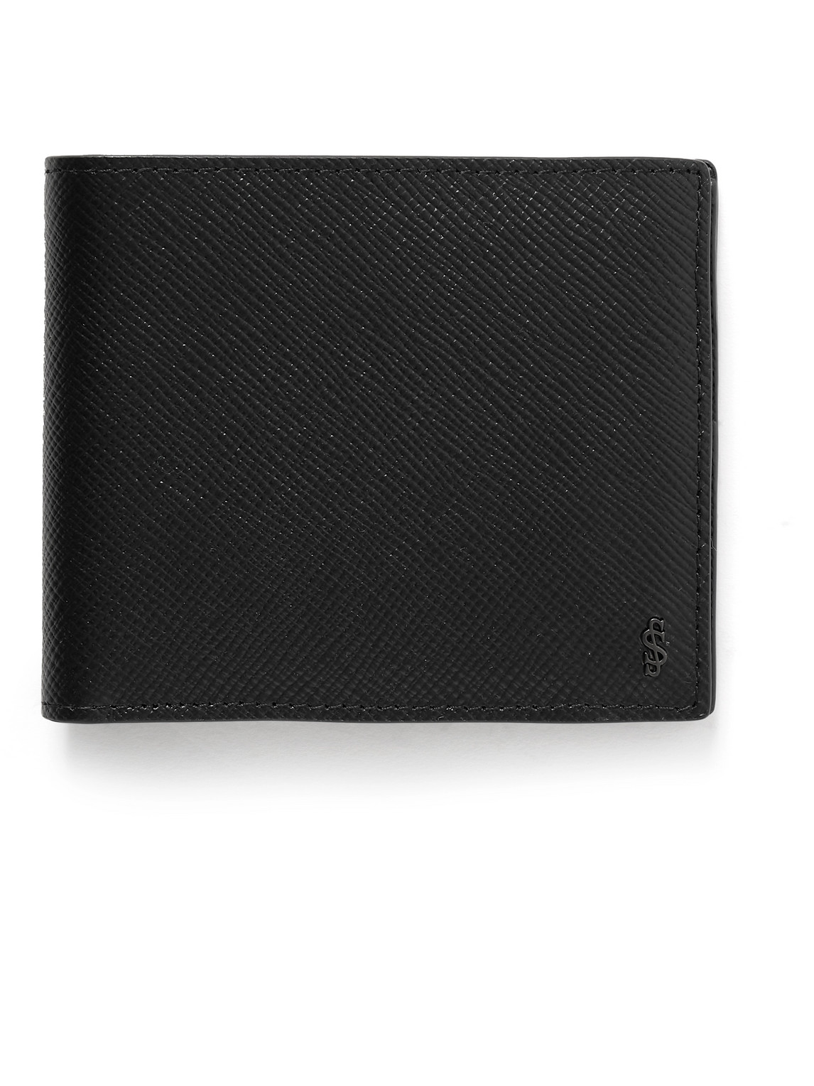 Serapian - Evoluzione Logo-Appliquéd Cross-Grain Leather Billfold Wallet - Men - Black von Serapian