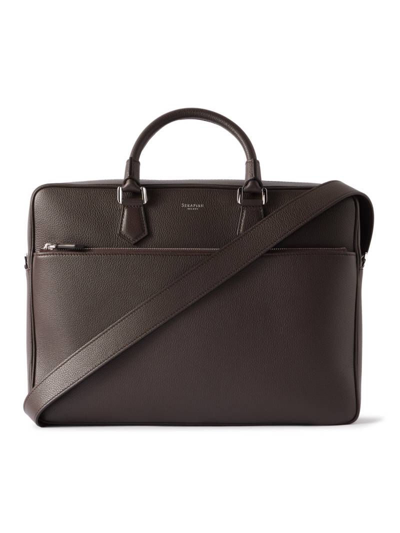 Serapian - Full-Grain Leather Briefcase - Men - Brown von Serapian