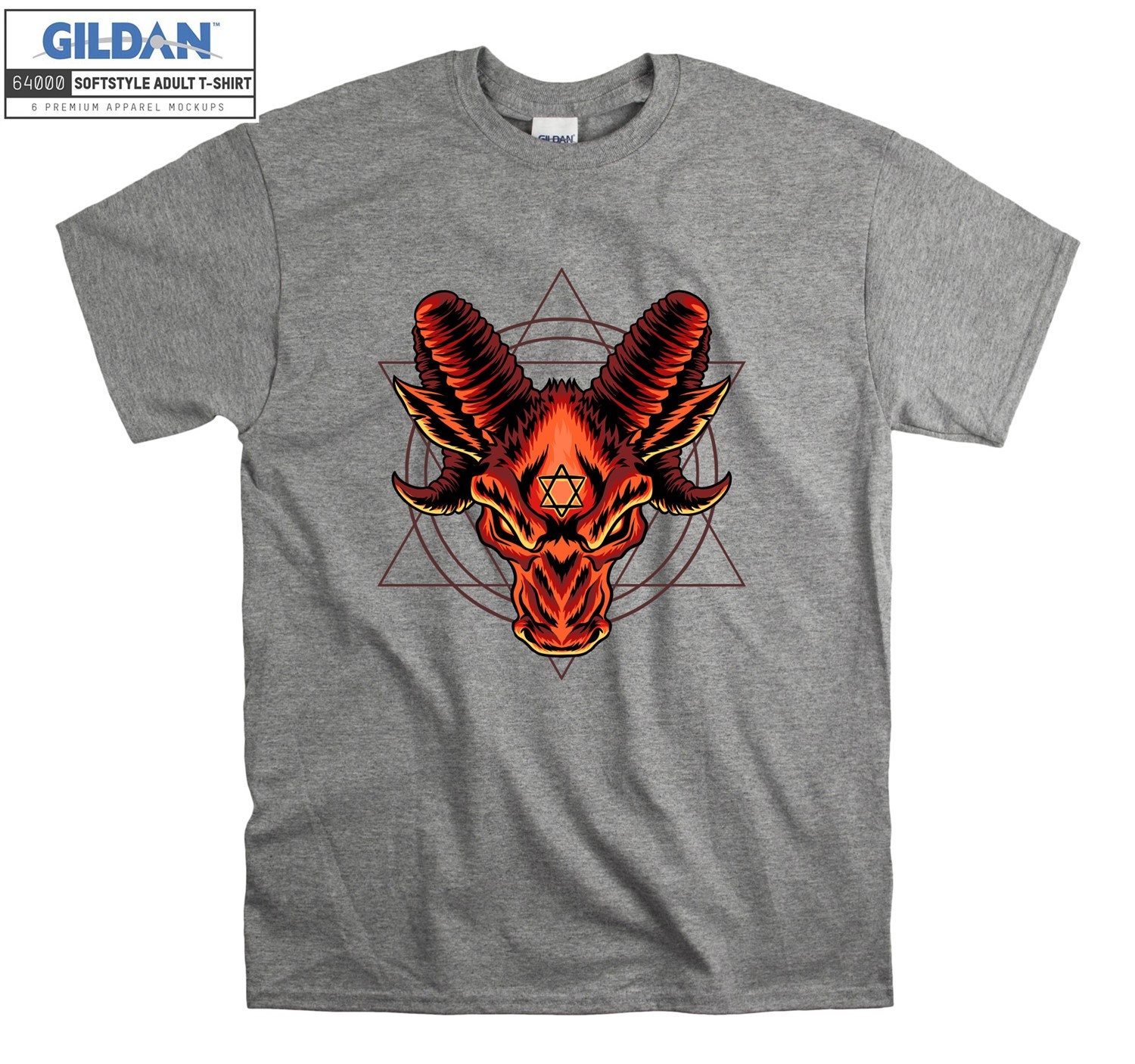 Baphomet Ziegen T-Shirt Emblematic Artsy T Shirt Tshirt Oversized S M L Xl Xxl 3Xl 4Xl 5Xl Herren Damen Unisex D3453 von Serbanati