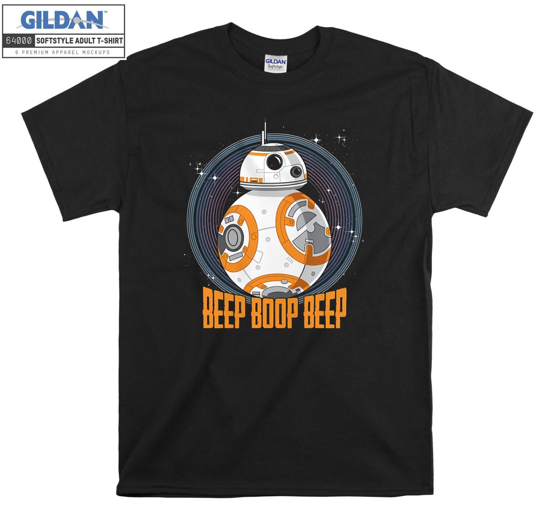 Bb-8 Beep Quote Circle Design T-Shirt Hoody Kinder Tragetasche Tshirt S-M-L-xl-xxl-3xl-4xl-5xl Gildan Oversized Herren Damen Unisex 7210 von Serbanati