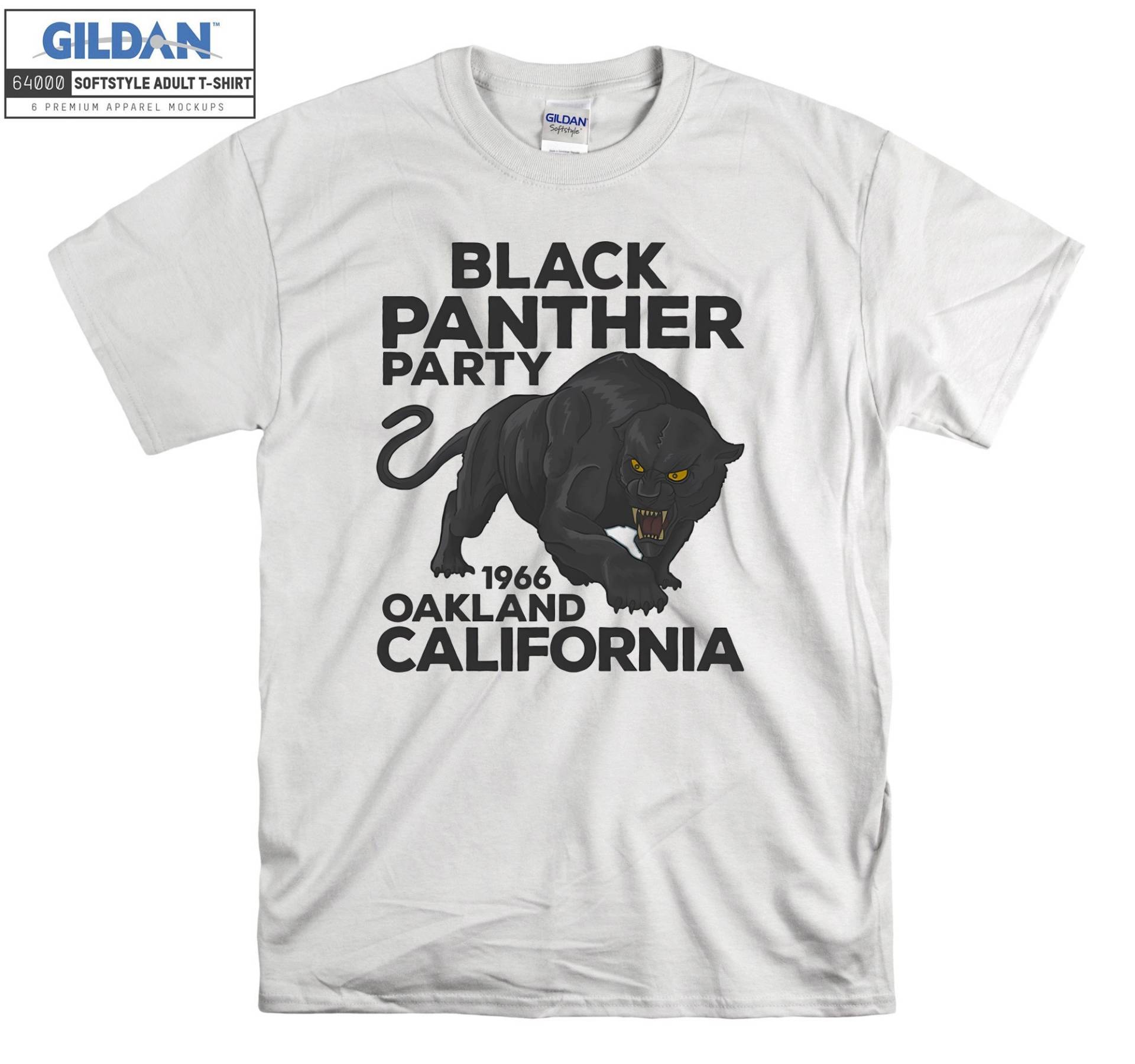 Black Panther Party 1966 Oakland T-Shirt Hoody Kinder Tragetasche Tshirt S-M-L-xl-xxl-3xl-4xl-5xl Gildan Oversized Herren Damen Unisex 6565 von Serbanati