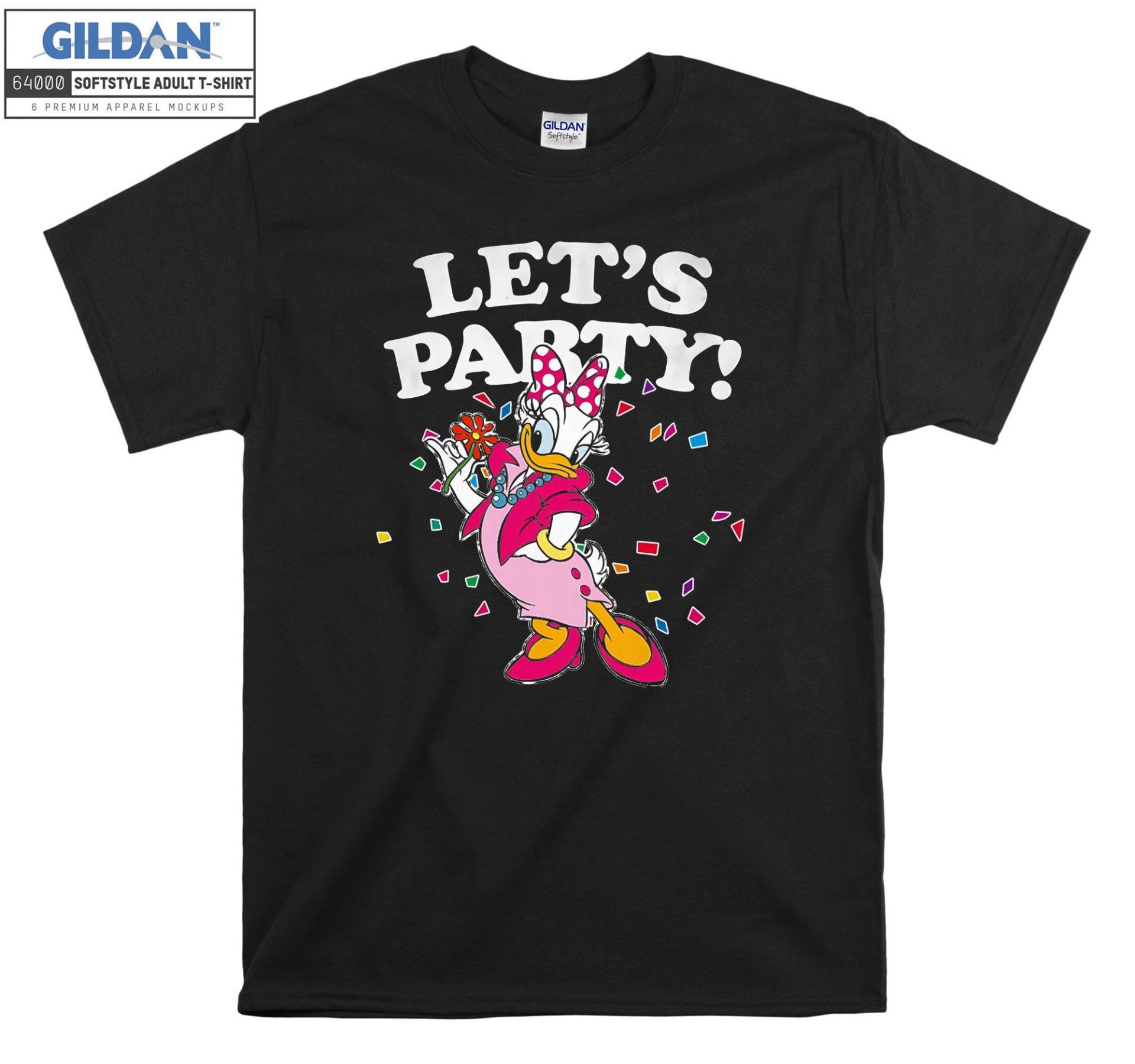 Daisy Duck Let Es Party Geburtstag T-Shirt Hoody Kinder Tragetasche Tshirt S-M-L-xl-xxl-3xl-4xl-5xl Gildan Oversized Herren Damen Unisex 6611 von Serbanati