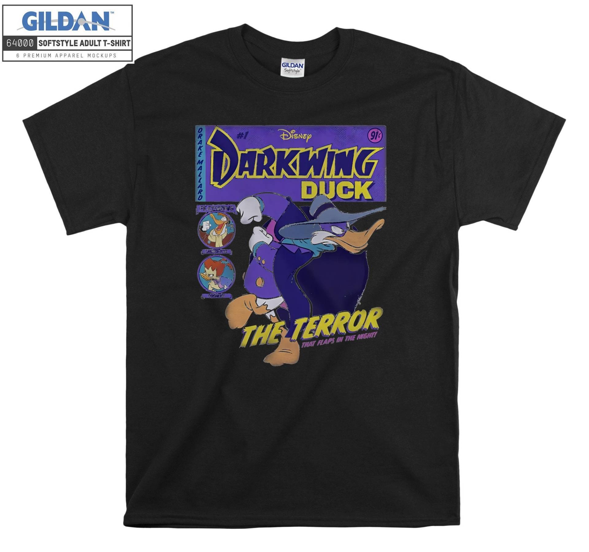 Darkwing Ente Funny The Terror T-Shirt Hoody Kinder Tragetasche Tshirt S-M-L-xl-xxl-3xl-4xl-5xl Gildan Oversized Herren Damen Unisex 6613 von Serbanati