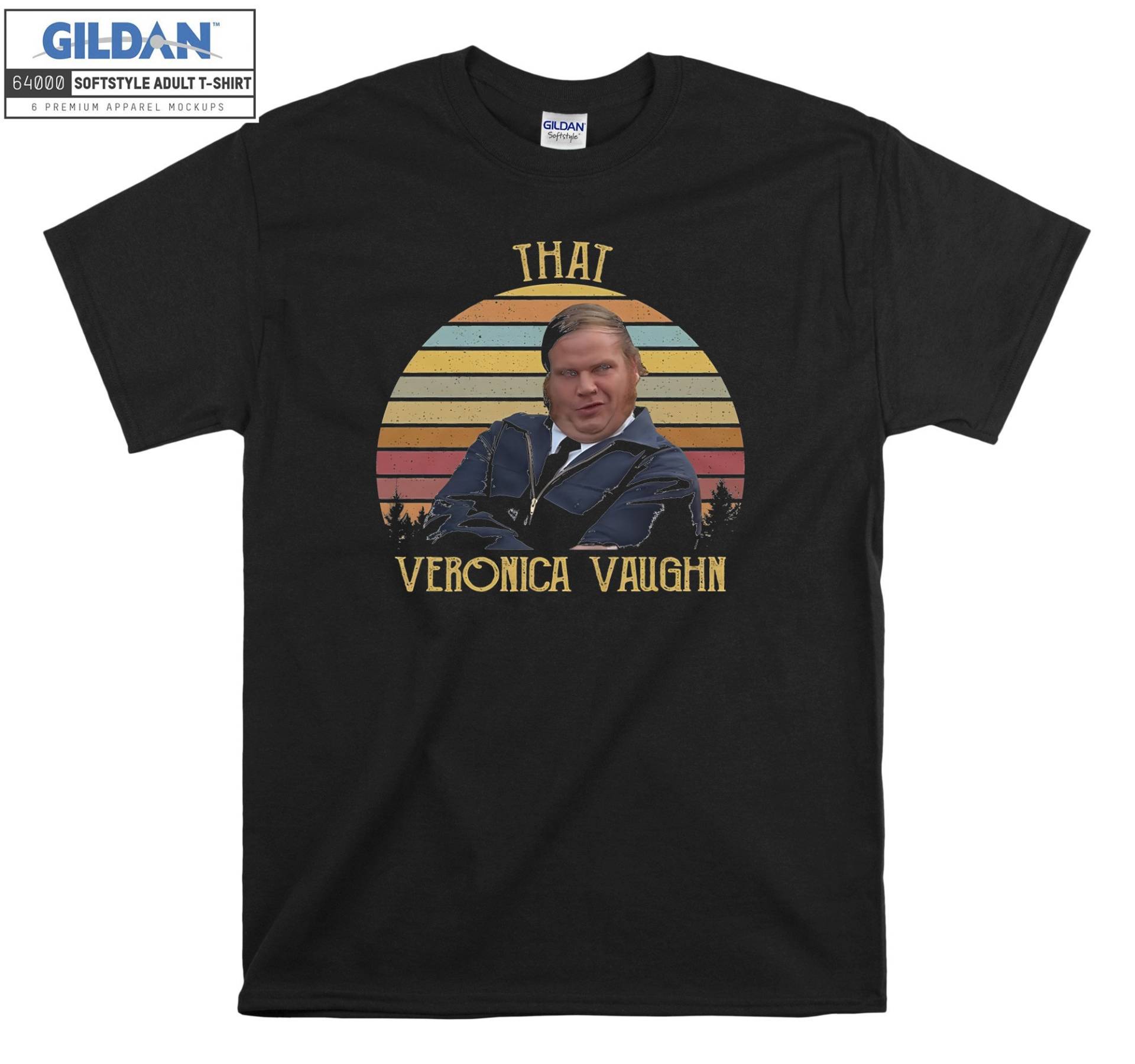 Das Veronica Vaughn Retro Vintage T-Shirt Hoody Kid Kind Tragetasche Tshirt S-M-L-xl-xxl-3xl-4xl-5xl Gildan Oversized Herren Damen Unisex 7422 von Serbanati