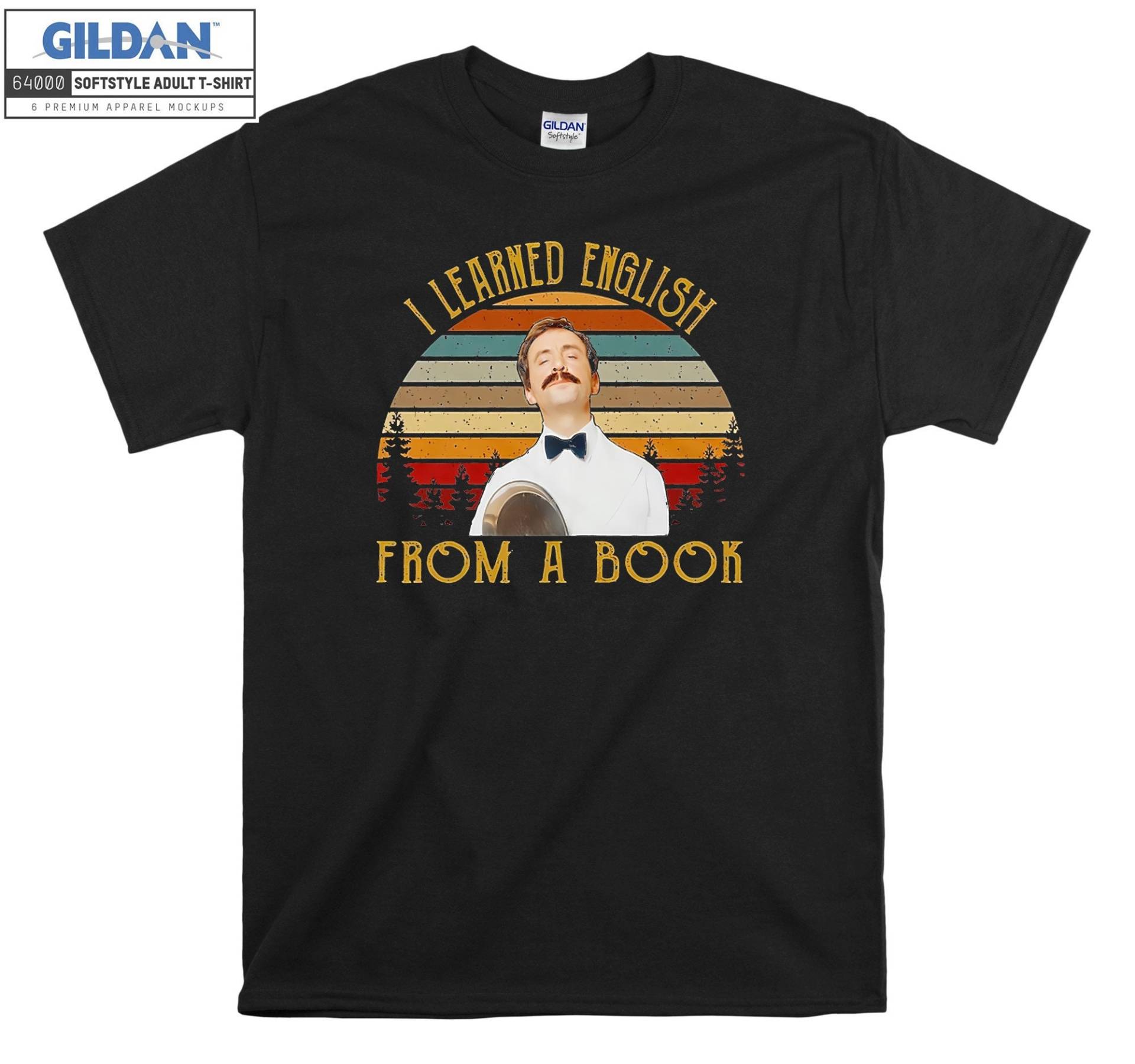 Fawlty Tower Shirt I Learn English T-Shirt Hoody Kinder Tragetasche Tshirt S-M-L-xl-xxl-3xl-4xl-5xl Gildan Oversized Herren Damen Unisex 6895 von Serbanati