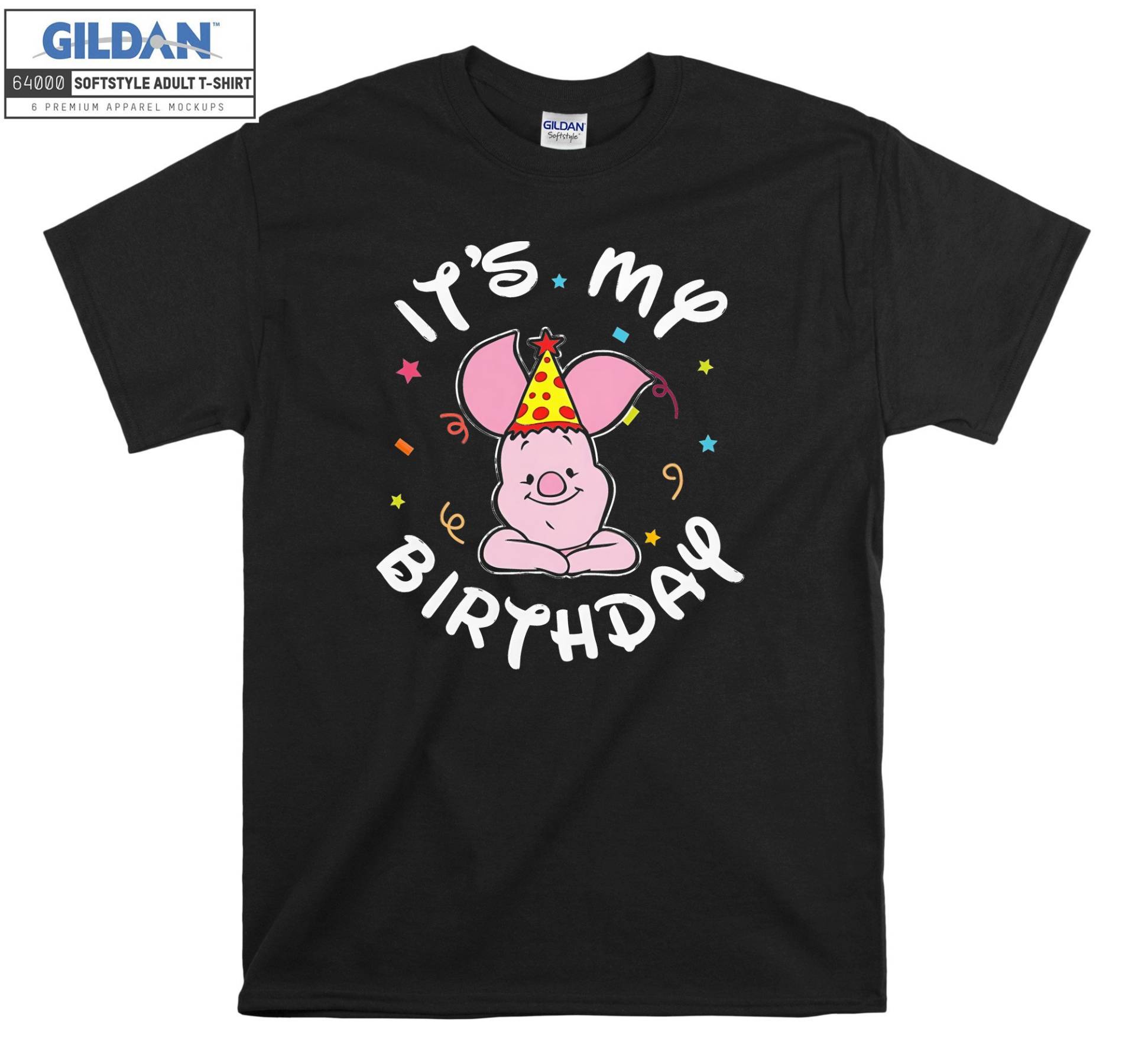 Ferkel It Es My Birthday Süßes T-Shirt Hoody Kinder Tragetasche Tshirt S-M-L-xl-xxl-3xl-4xl-5xl Gildan Oversized Herren Damen Unisex 7152 von Serbanati