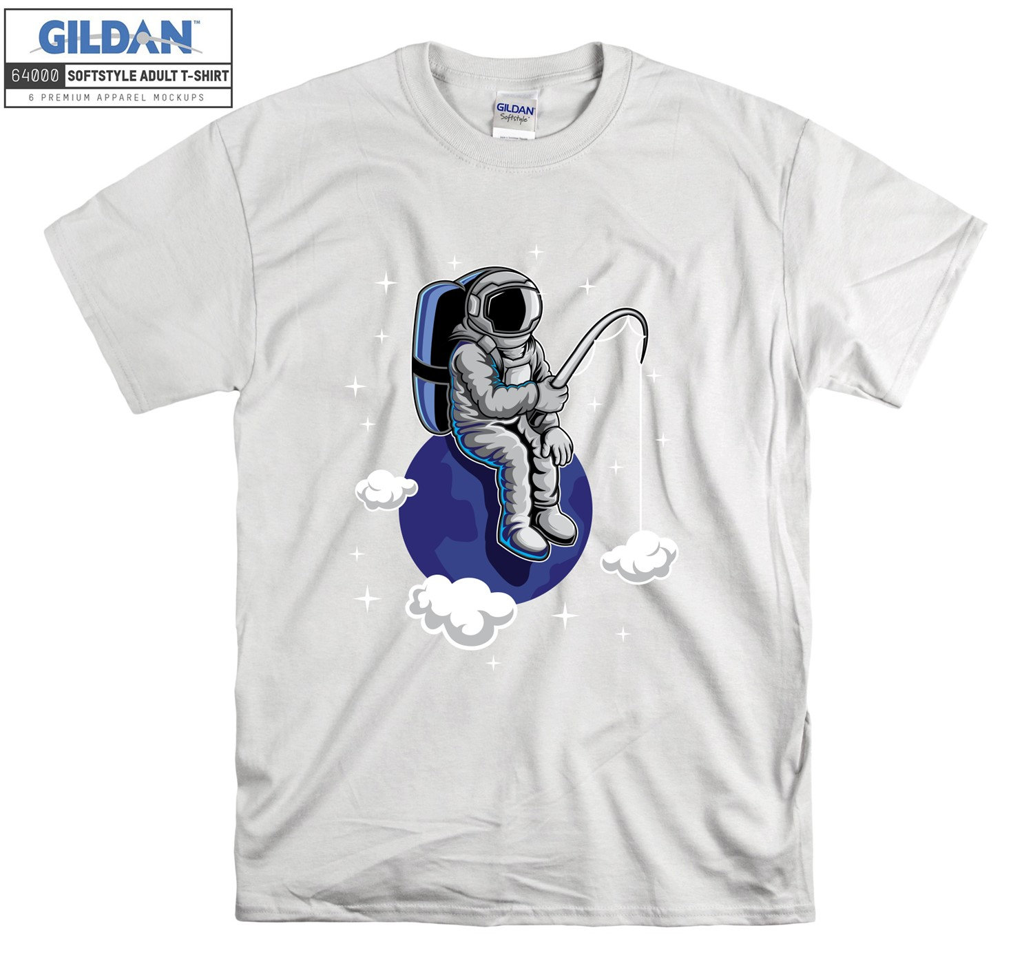 Fisherman Astronaut T-Shirt Cloud Fantastic Space T Shirt Tshirt Oversized S M L Xl Xxl 3Xl 4Xl 5Xl Herren Damen Unisex D3362 von Serbanati