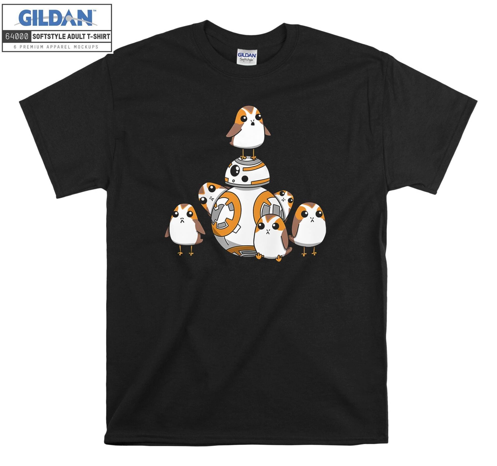 Having Fun With Bb-8 Portrait T-Shirt Hoody Kinder Tragetasche Tshirt S-M-L-xl-xxl-3xl-4xl-5xl Gildan Oversized Herren Damen Unisex 7292 von Serbanati