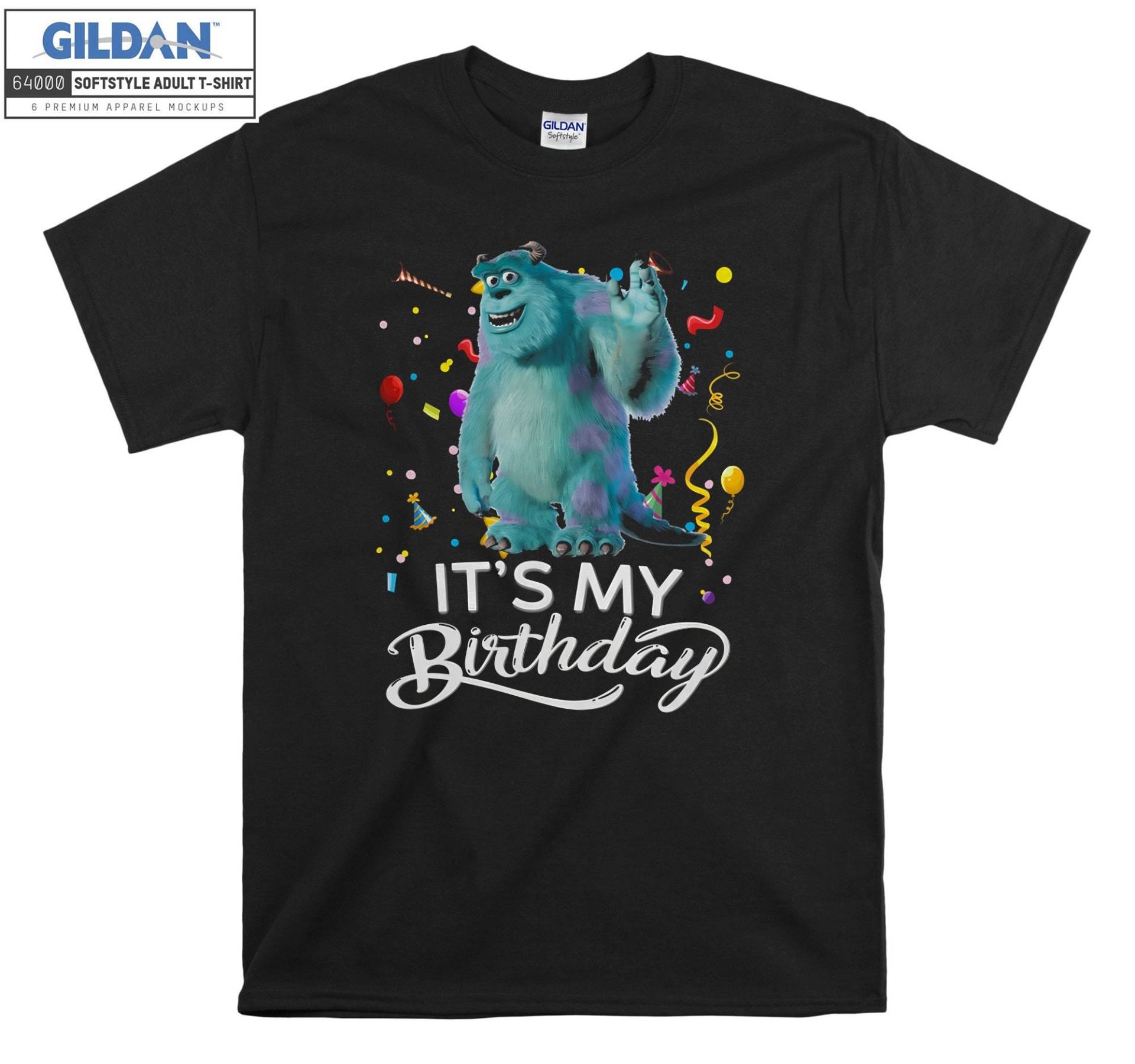 James P. Sullivan Monsters Geburtstag T-Shirt Hoody Kinder Tragetasche Tshirt S-M-L-xl-xxl-3xl-4xl-5xl Gildan Oversized Herren Damen Unisex 6961 von Serbanati