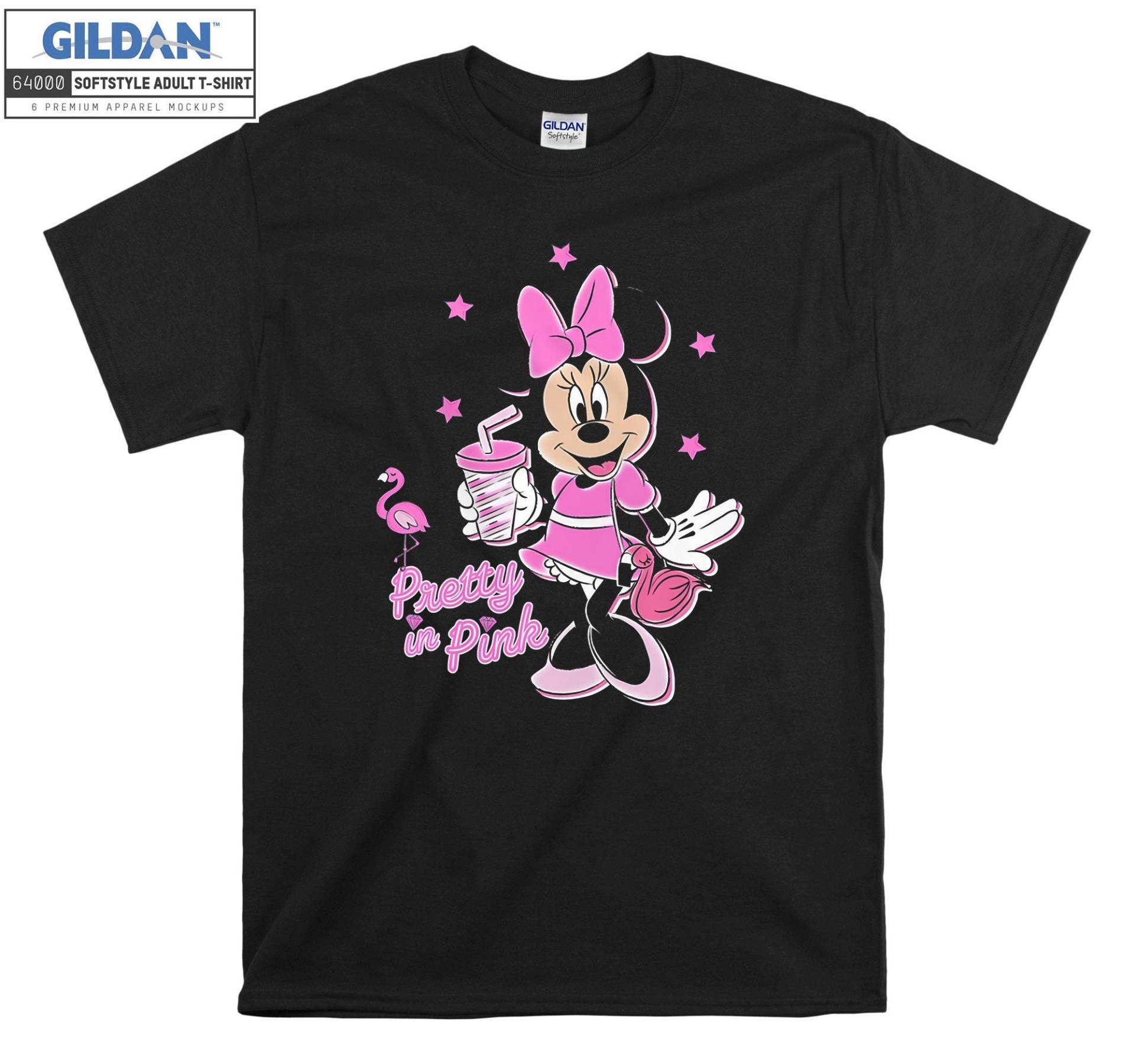 Minnie Mouse Pretty in Pink Süßes T-Shirt Hoody Kinder Tragetasche Tshirt S-M-L-xl-xxl-3xl-4xl-5xl Gildan Oversized Herren Damen Unisex 7095 von Serbanati