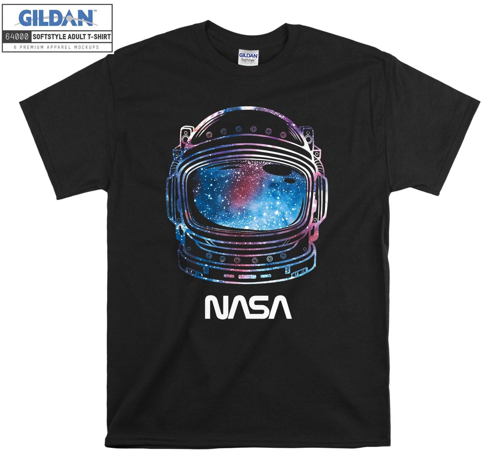 Nasa Galaxy Lineart Fill Helm T-Shirt Hoody Kinder Tragetasche Tshirt S-M-L-xl-xxl-3xl-4xl-5xl Gildan Oversized Herren Damen Unisex 7124 von Serbanati