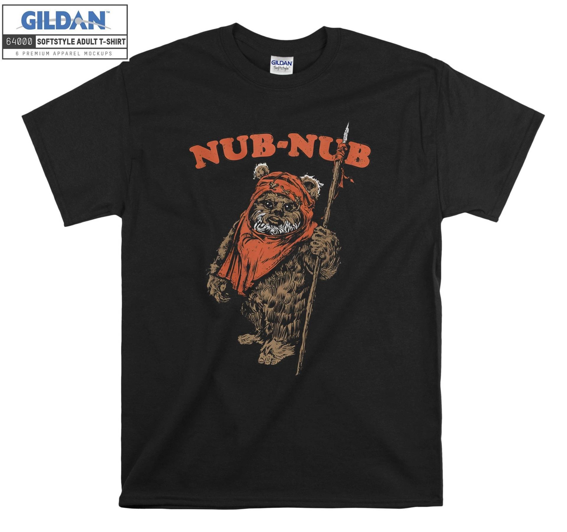 Nub Ewok Vintage Camp Logo T-Shirt Hoody Kinder Tragetasche Tshirt S-M-L-xl-xxl-3xl-4xl-5xl Gildan Oversized Herren Damen Unisex 7289 von Serbanati