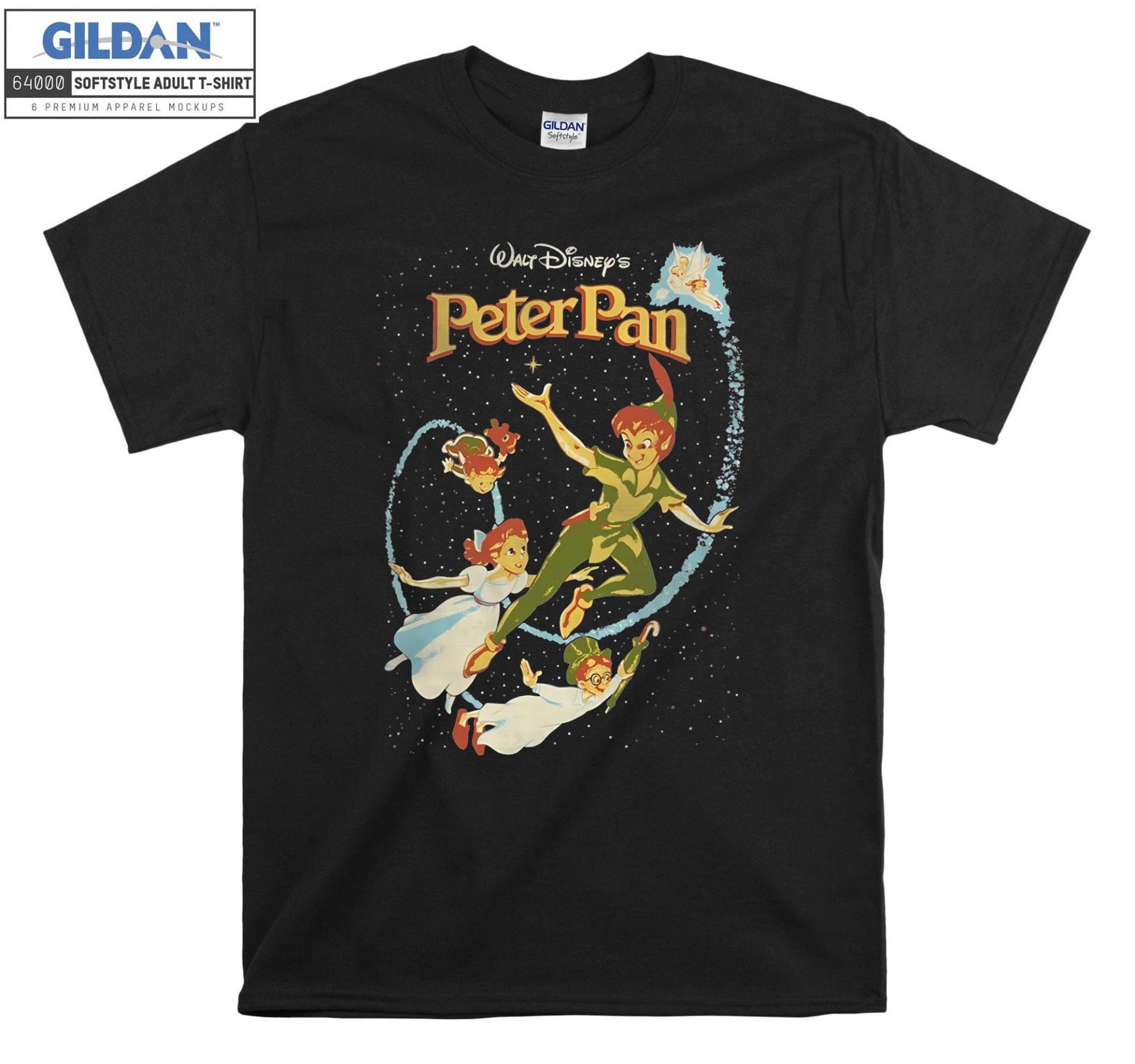 Peter Pan Darling Flug Vintage T-Shirt Hoody Kinder Tragetasche Tshirt S-M-L-xl-xxl-3xl-4xl-5xl Gildan Oversized Herren Damen Unisex 7145 von Serbanati