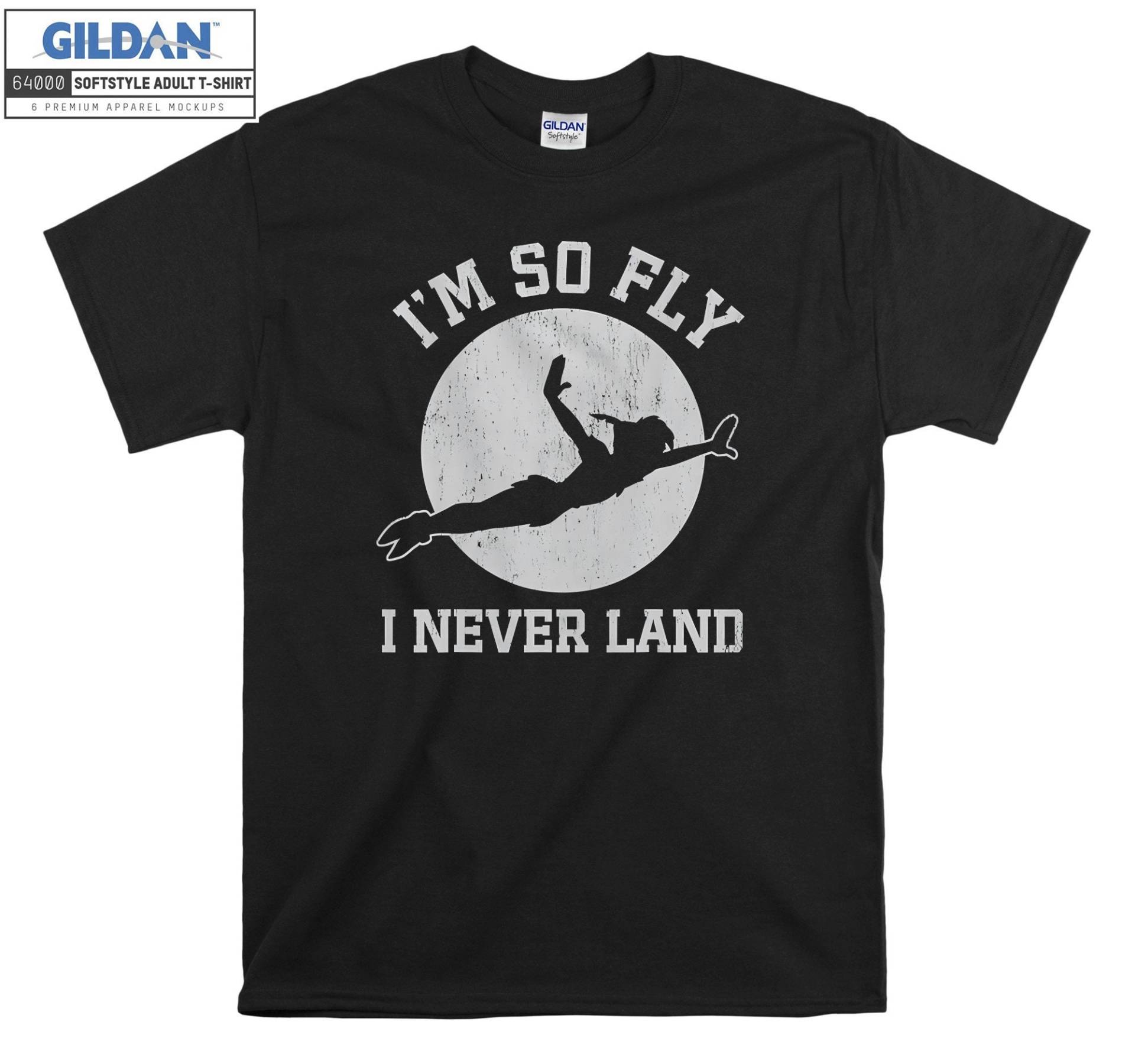 Peter Pan I'm So Fly I Neverland T-Shirt Hoody Kids Kindertasche Tshirt S-M-L-xl-xxl-3xl-4xl-5xl Gildan Oversized Herren Damen Unisex 7147 von Serbanati