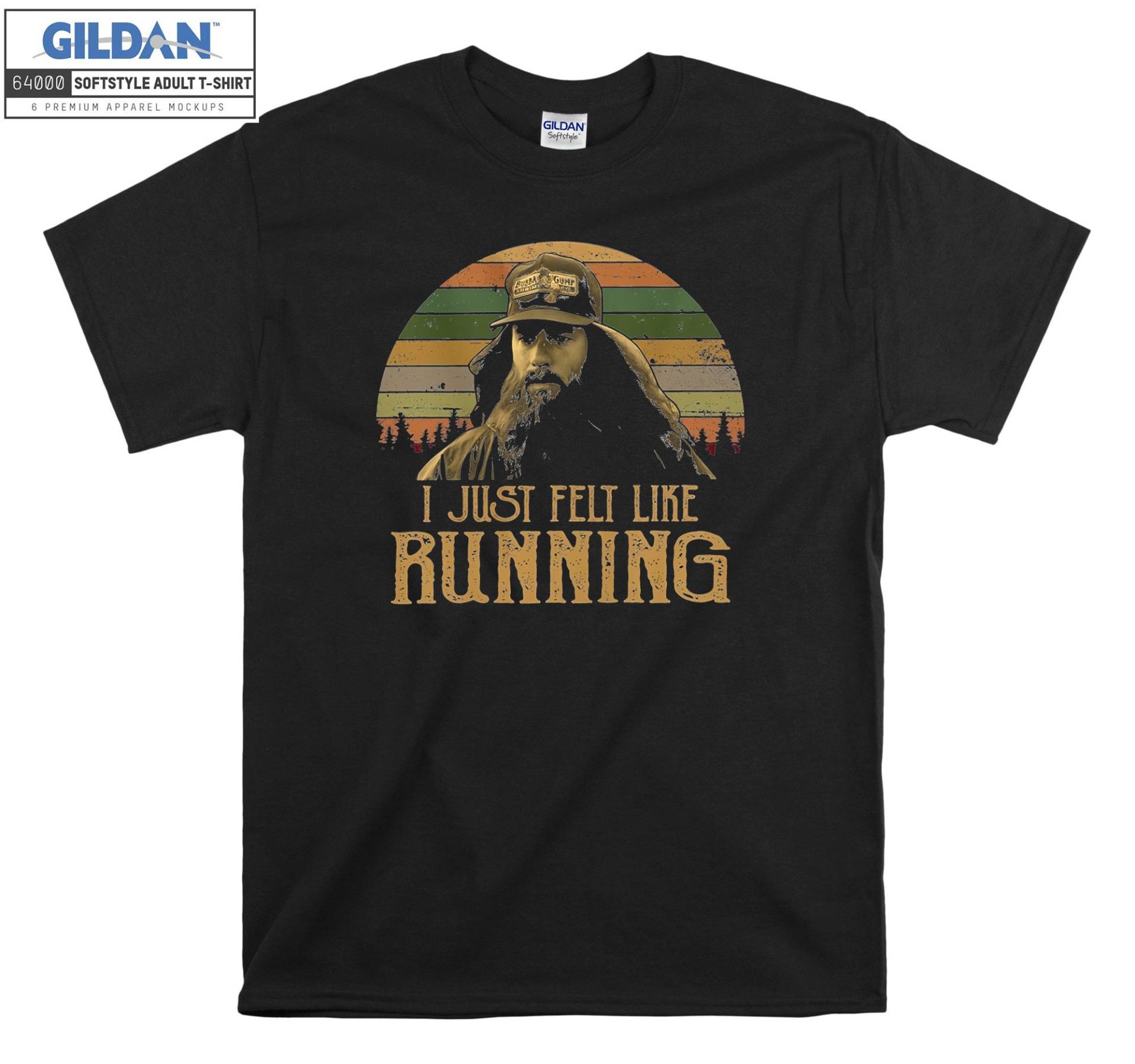 Retro Forrest Gump I Just Filz T-Shirt Hoody Kinder Tragetasche Tshirt S-M-L-xl-xxl-3xl-4xl-5xl Gildan Oversized Herren Damen Unisex 7174 von Serbanati