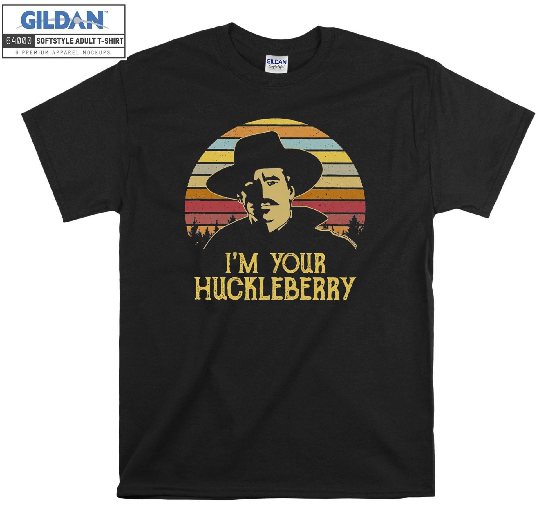 Retro Vintage I'm Your Huckleberry T-Shirt Hoody Kinder Tragetasche Tshirt S-M-L-xl-xxl-3xl-4xl-5xl Gildan Oversized Herren Damen Unisex 7175 von Serbanati