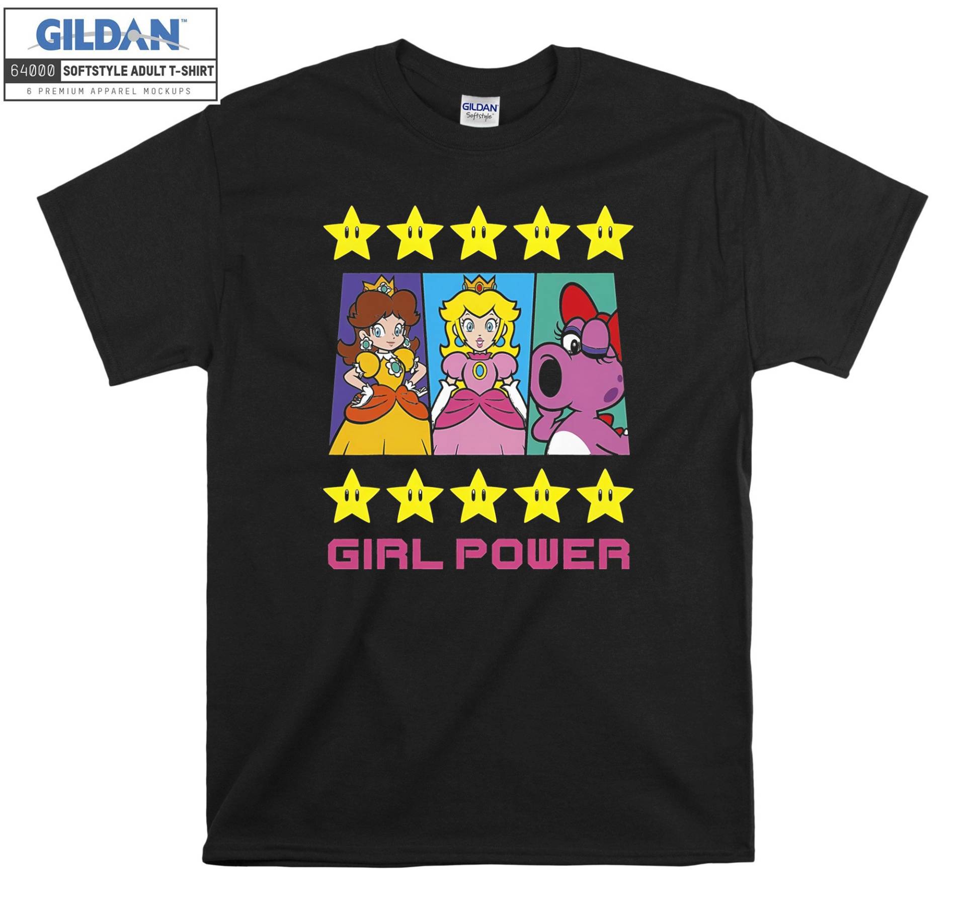 Super Mario Gänseblümchen Pfirsich Birdo Girl T-Shirt Hoody Kid Kind Tragetasche Tshirt S-M-L-xl-xxl-3xl-4xl-5xl Gildan Oversized Herren Damen von Serbanati