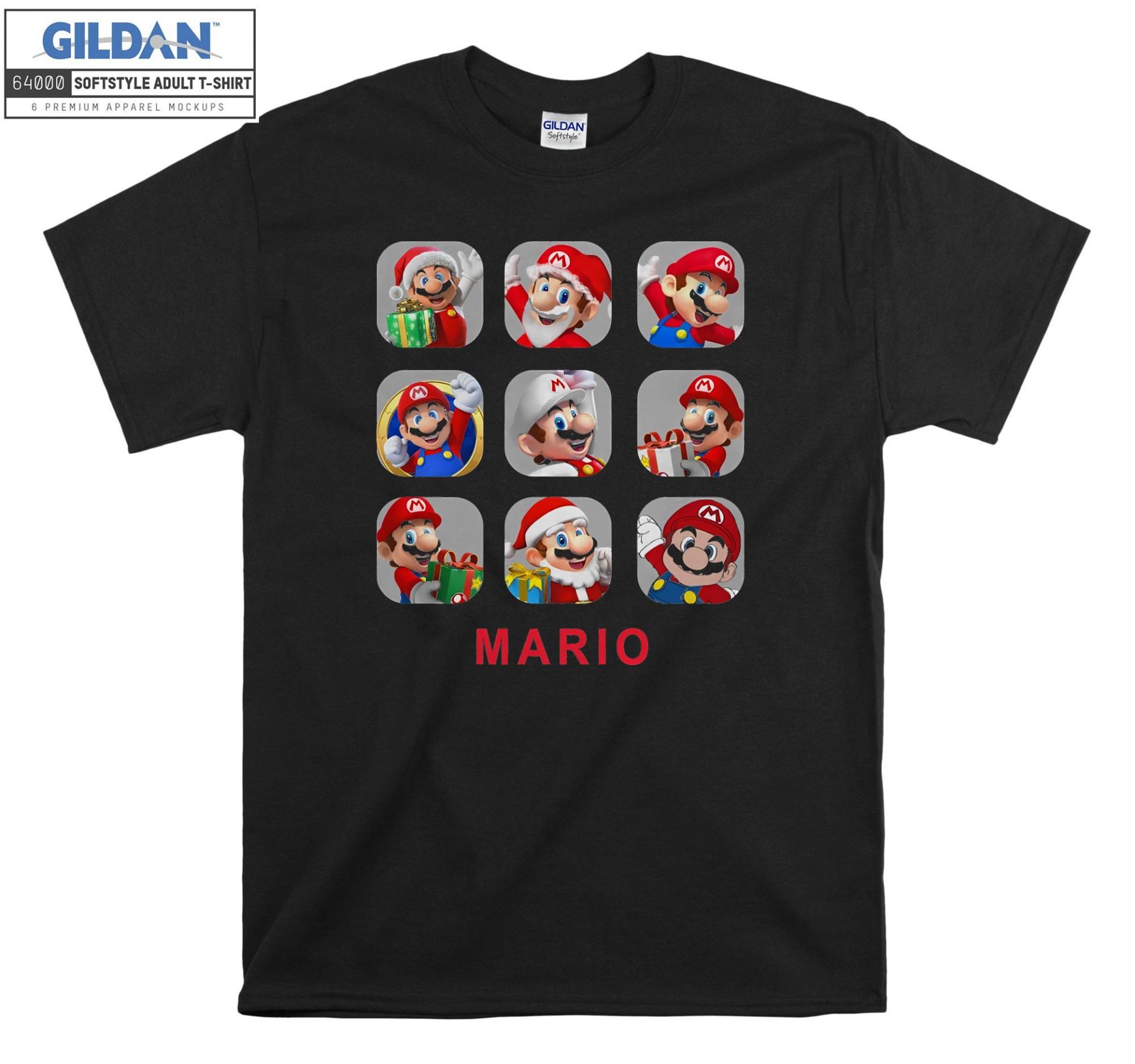 Super Mario Süss Moods Box T-Shirt Hoody Kid Kind Tragetasche Tshirt S-M-L-xl-xxl-3xl-4xl-5xl Gildan Oversized Herren Damen Unisex 7409 von Serbanati