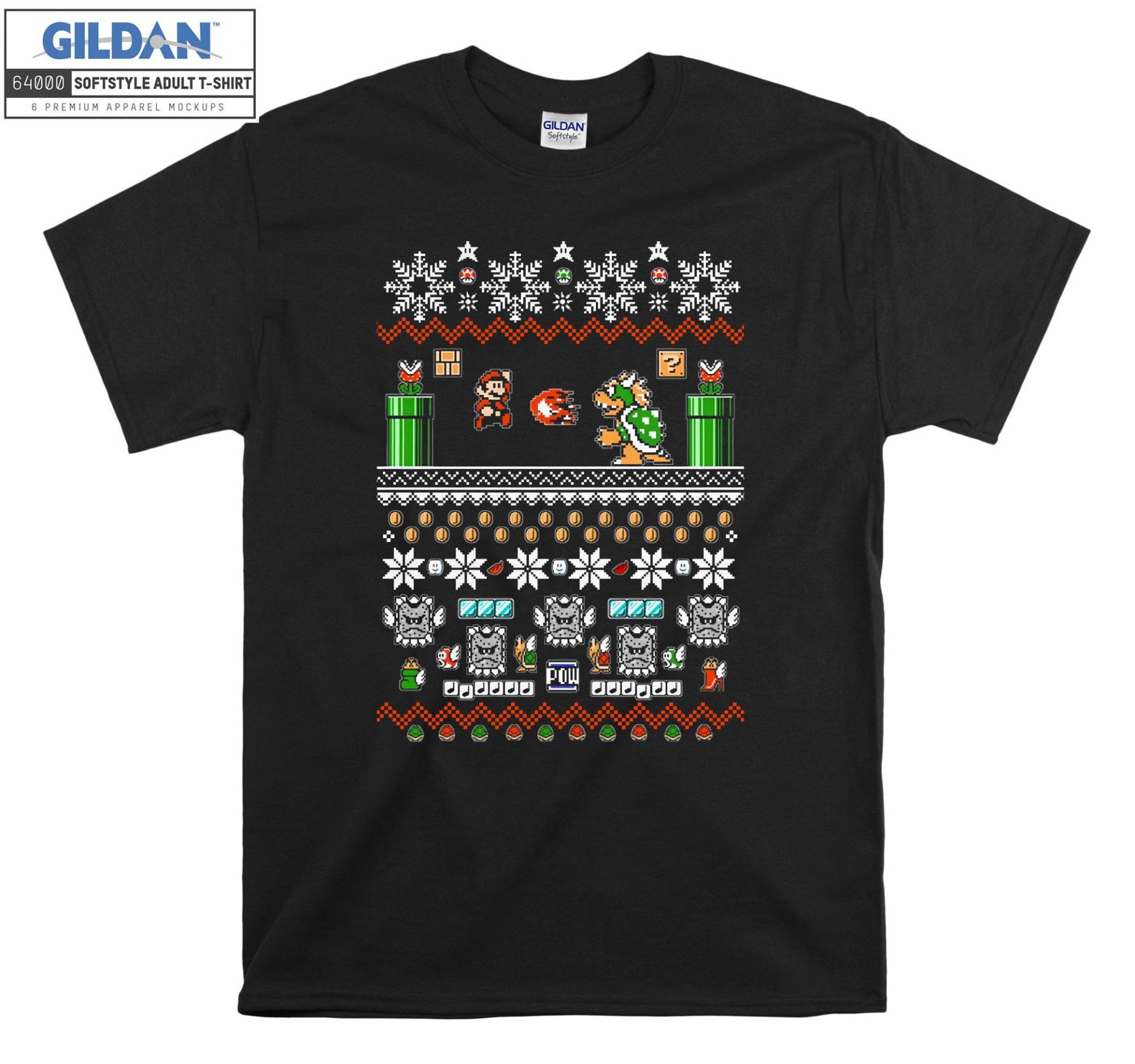 Super Mario Und Schleifen Game Play T-Shirt Hoody Kid Kind Tragetasche Tshirt S-M-L-xl-xxl-3xl-4xl-5xl Gildan Oversized Herren Damen Unisex 7406 von Serbanati