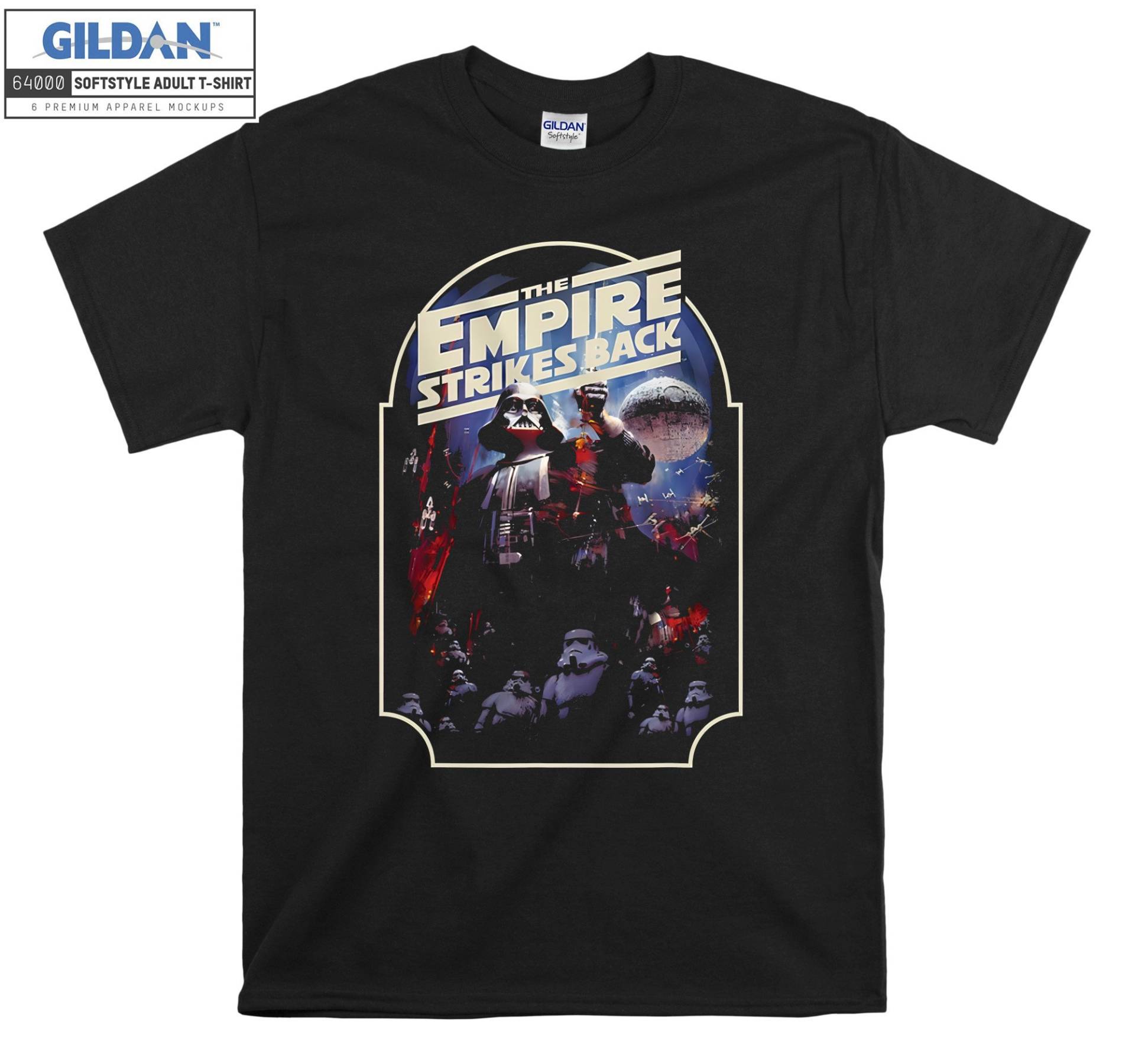 The Empire Strikes Back Vintage T-Shirt Hoody Kinder Tragetasche Tshirt S-M-L-xl-xxl-3xl-4xl-5xl Gildan Oversized Herren Damen Unisex 7331 von Serbanati