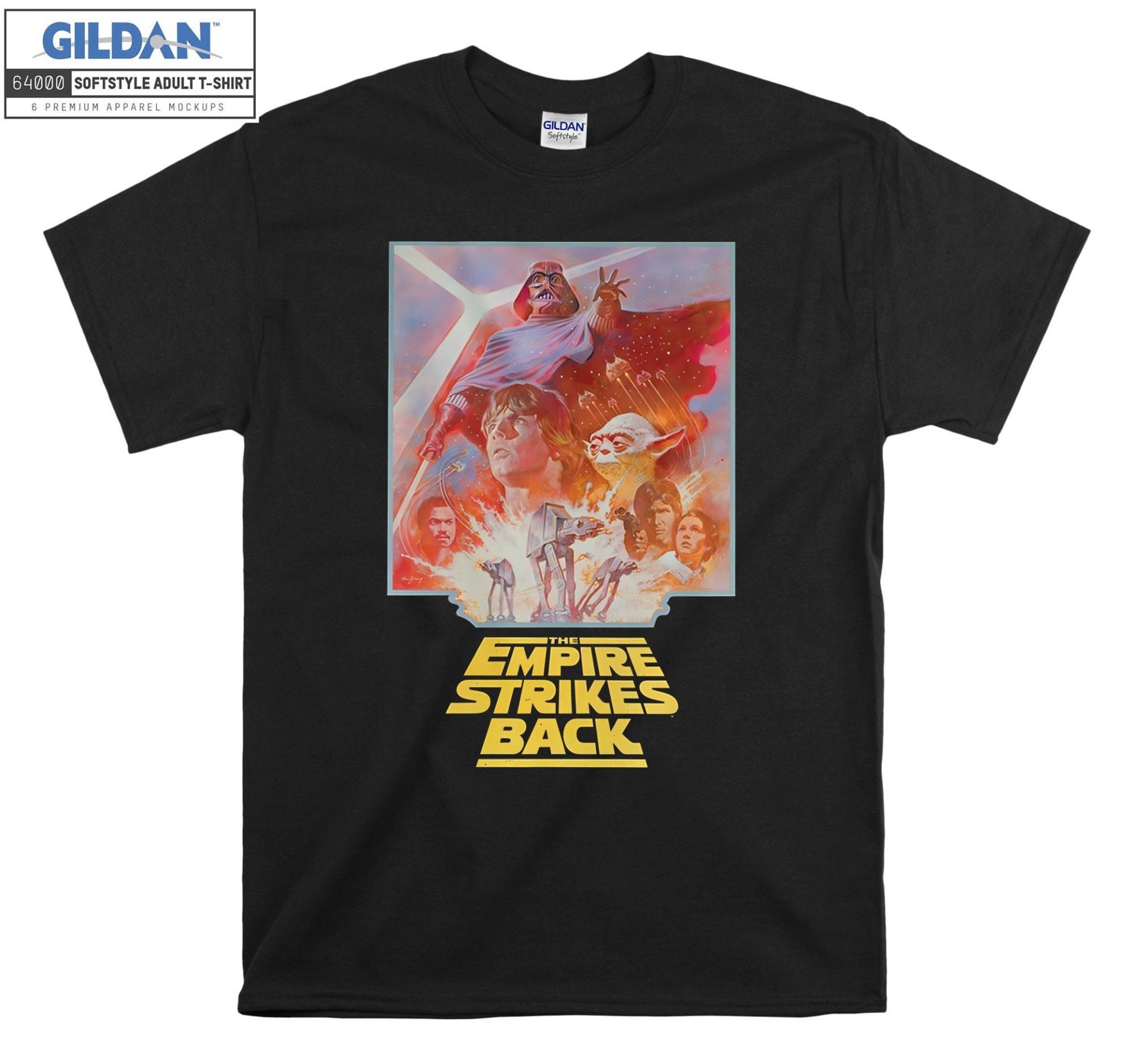 The Empire Strikes Back Vintage T-Shirt Hoody Kinder Tragetasche Tshirt S-M-L-xl-xxl-3xl-4xl-5xl Gildan Oversized Herren Damen Unisex 7332 von Serbanati