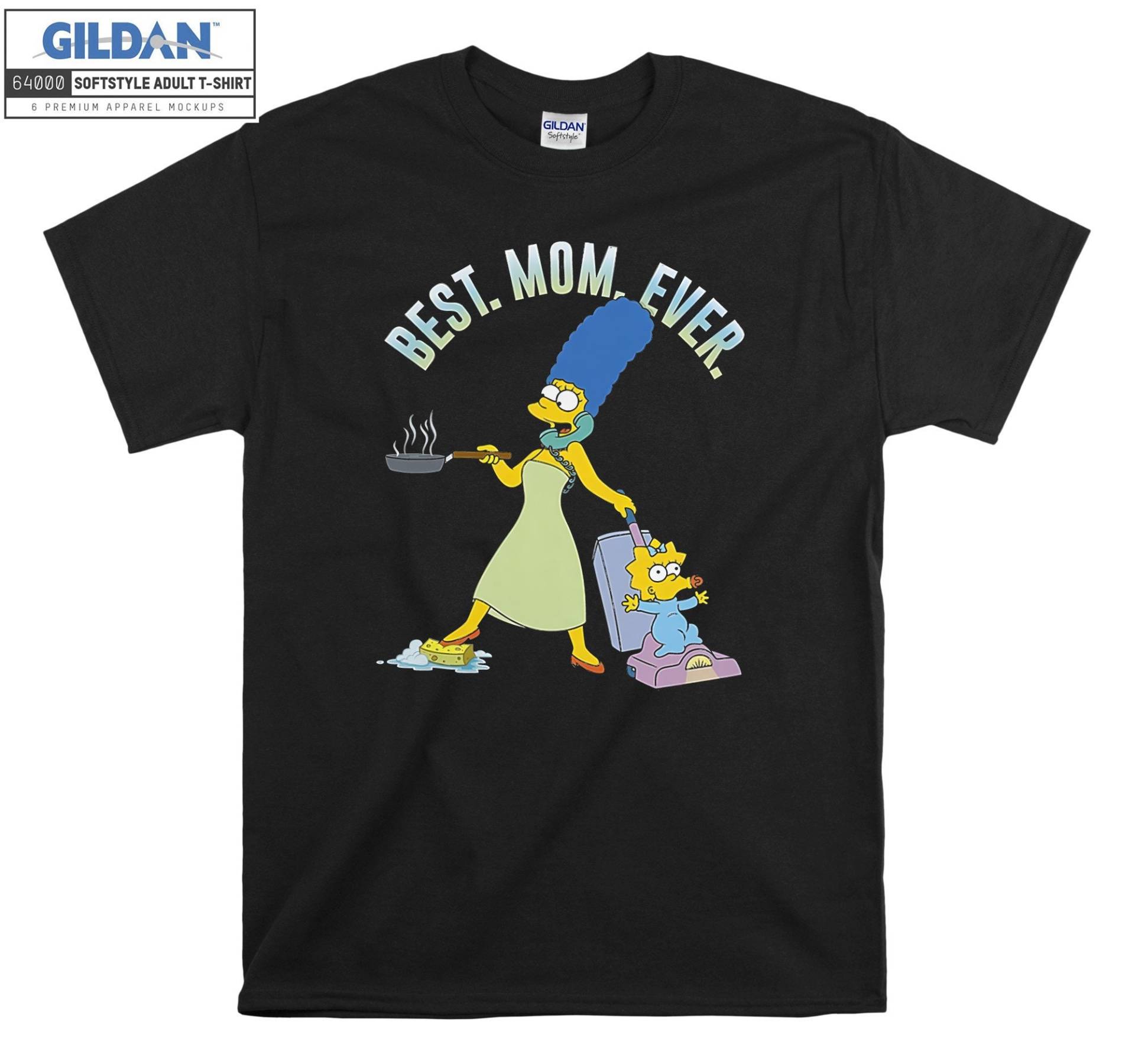 The Simpsons Muttertag Marge Bestes T-Shirt Hoody Kid Kind Tragetasche Tshirt S-M-L-xl-xxl-3xl-4xl-5xl Gildan Oversized Herren Damen Unisex 7476 von Serbanati