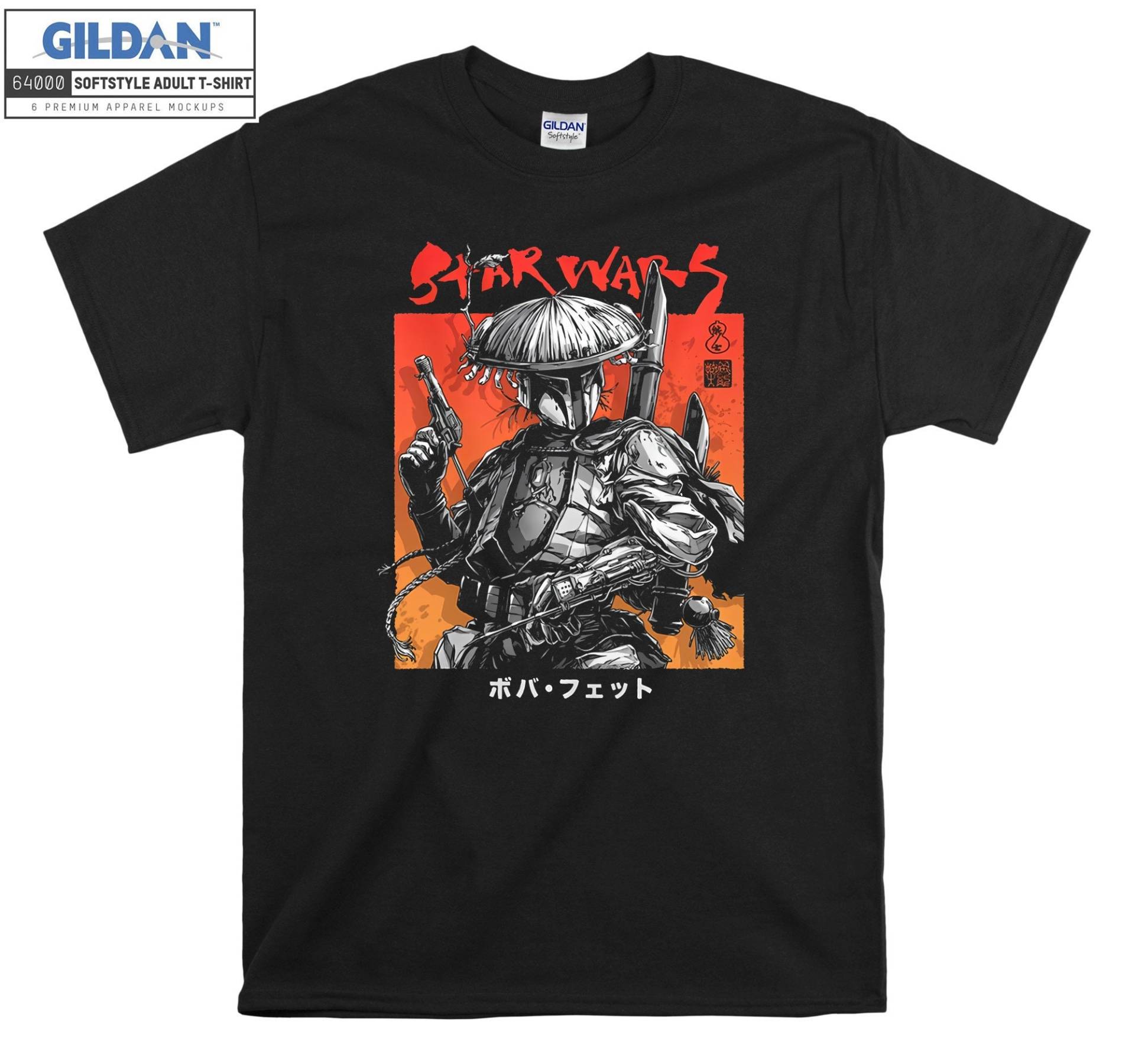 Visions Boba Fett Samurai Poster T-Shirt Hoody Kid Kind Tragetasche Tshirt S-M-L-xl-xxl-3xl-4xl-5xl Gildan Oversized Herren Damen Unisex 7376 von Serbanati