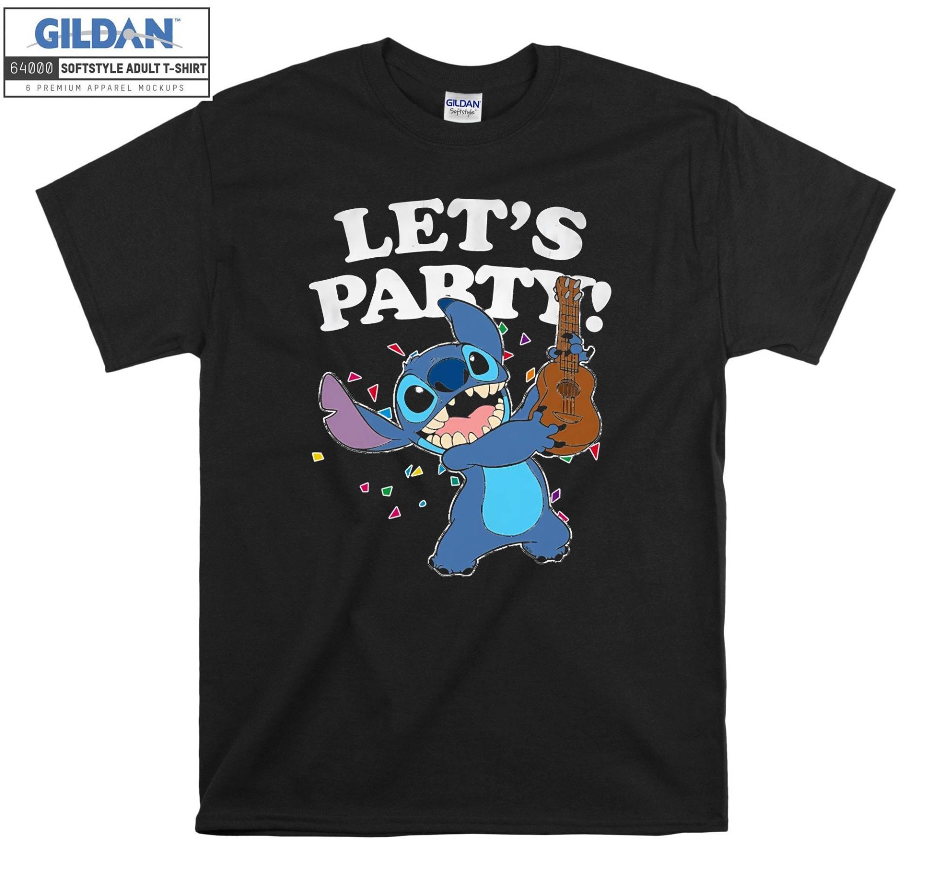 stitch Let Es Party Niedliche Maschen T-Shirt Hoody Kid Kind Tragetasche Tshirt S-M-L-xl-xxl-3xl-4xl-5xl Gildan Oversized Herren Damen Unisex 7402 von Serbanati