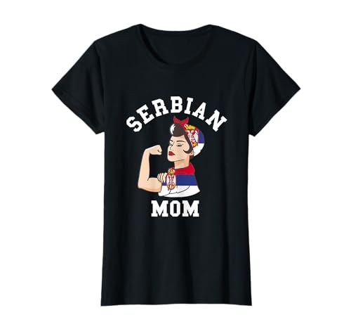 Serbische Mutter Serbien Flagge Mama Stolz Wurzeln Mutter T-Shirt von Serbia Serbian Flag Team Serbs Srbija Roots