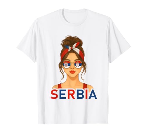 Brunette Serbian Girl Serbia Flag Serbian Girlfriend Wife T-Shirt Brunette Serbian Girl Serbia Flag Serbian Girlfriend Wife T-Shirt von Serbian Girl Designs Blond And Brunette