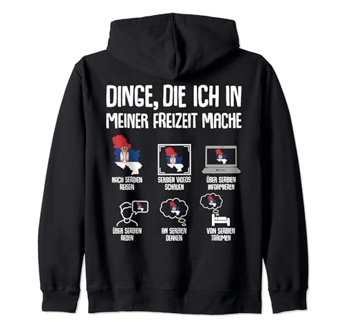 Serbien Reise Damen Herren Kinder Kapuzenjacke von Serbien Geschenkideen