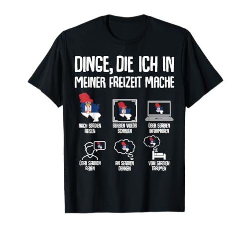 Serbien Reise Damen Herren Kinder T-Shirt von Serbien Geschenkideen