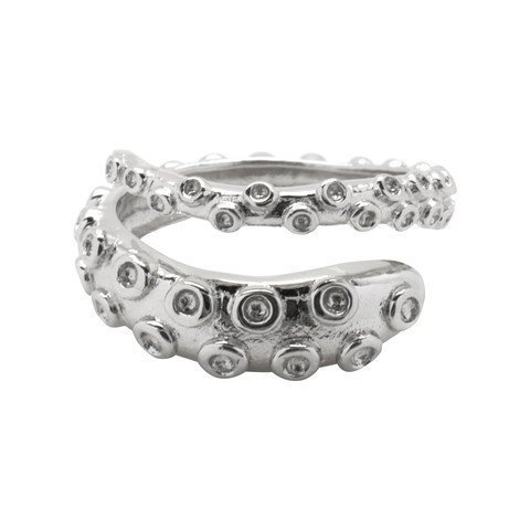 Serebra Jewelry Oktopus Tentakel Ring Größenverstellbar by (Glänzend) von Serebra Jewelry