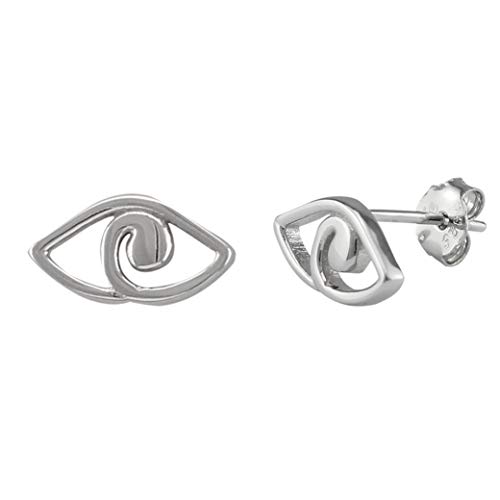 Serebra Jewelry Böser Blick Auge Ohrstecker Ohrringe aus 925 Sterlingsilber Evil Eye Nazar von Serebra Jewelry