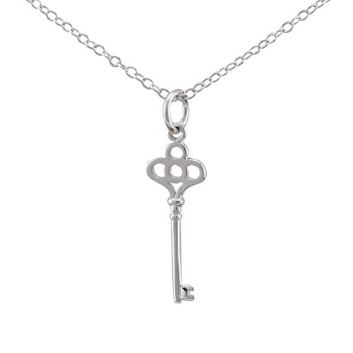 Serebra Jewelry Schlüssel Anhänger Halskette aus 925 Sterling-Silber Damen Herren von Serebra Jewelry