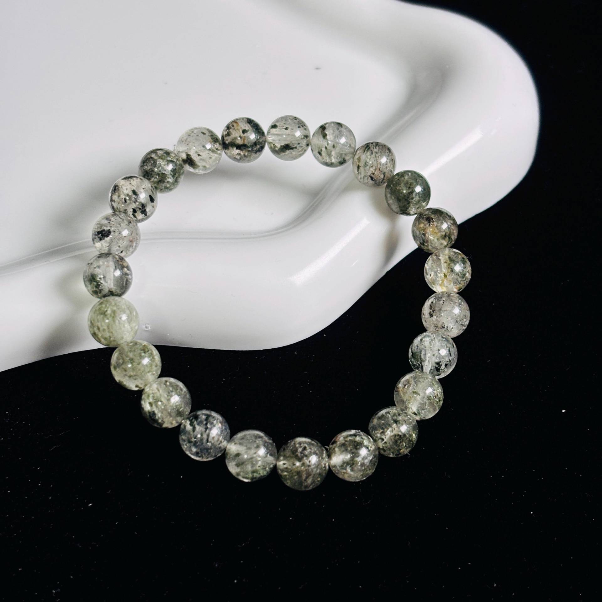 Grüner Phantom-Quarz Armband Handgemacht Naturstein Schmuck Mit Geschenkbox Geliefert Anpassbar & Personalisierbar von SerelithJewels