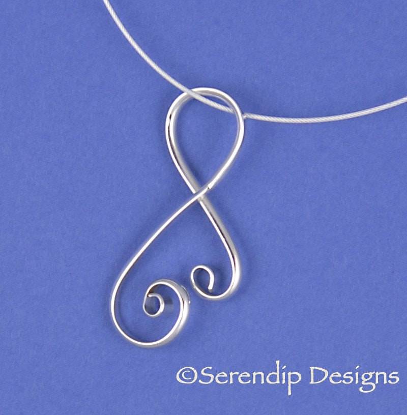 Große Silber Spiralförmig Yvonne Anhänger, Argentium Sterling Doppel Spirale Halskette Sn30 Große Silber Spiralförmig Yvonne Anhänger, Argentium Sterling Doppel Spirale Halskette Sn30 von SerendipDesignsJewel