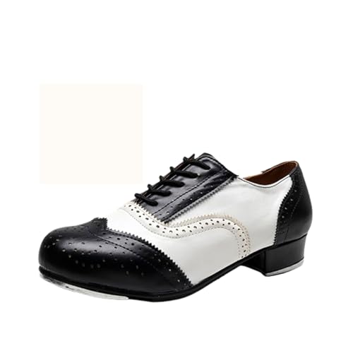 Herren,Erwachsene Steppschuhe,Jazz Stepptanzschuhe,Stepptanzschuhe für Anfänger,Passt FußDesign,Geeignet für tägliche Auftritte und Stepptanztraining durch Tanzlehrer und -schüler von SerendipitousWhisper