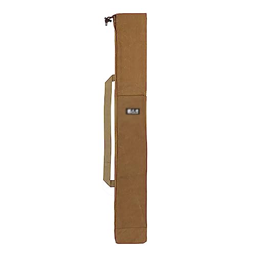 SerendipitousWhisper Angelrutentasche,Tragbare Angeltasche Rutentasche,Faltbare Angelruten-Tragetasche,Rod Case Angelruten-Organizer mit Seitentasche,Angelrutenträger Canvas Angelrute Werkzeuge von SerendipitousWhisper