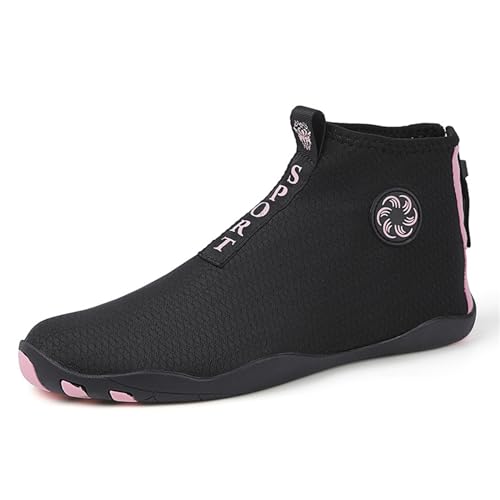 SerendipitousWhisper Hoch Oben Wasserschuhe Leichte Atmungsaktiv Fitnessschuhe Schnell Trocknend rutschfest Barfussschuhe Damen Herren rutschfest Strandschuhe Badeschuhe Surfschuhe Schwimmschuhe von SerendipitousWhisper