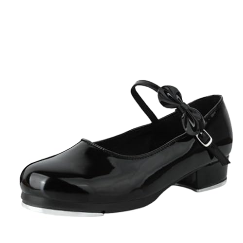 SerendipitousWhisper Tap Schuhe Dance,Steppschuhe für Damen,Jazz Stepptanzschuhe,Stepptanzschuhe Leder,Leicht Und Komfortabel,Gesellschaftstanzschuhe,Bewegungsfreiheit,für Kinder und Erwachsene von SerendipitousWhisper